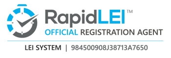 Agente di registrazione ufficiale RapidLEI - LEI System Numero LEI: 984500908J38713A7650